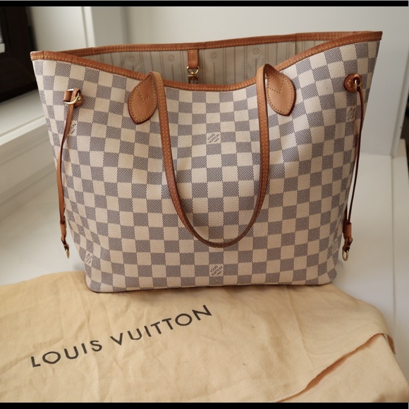 XSOLDX Louis Vuitton Neverfull Damier Azur MM - Picture 1 of 9